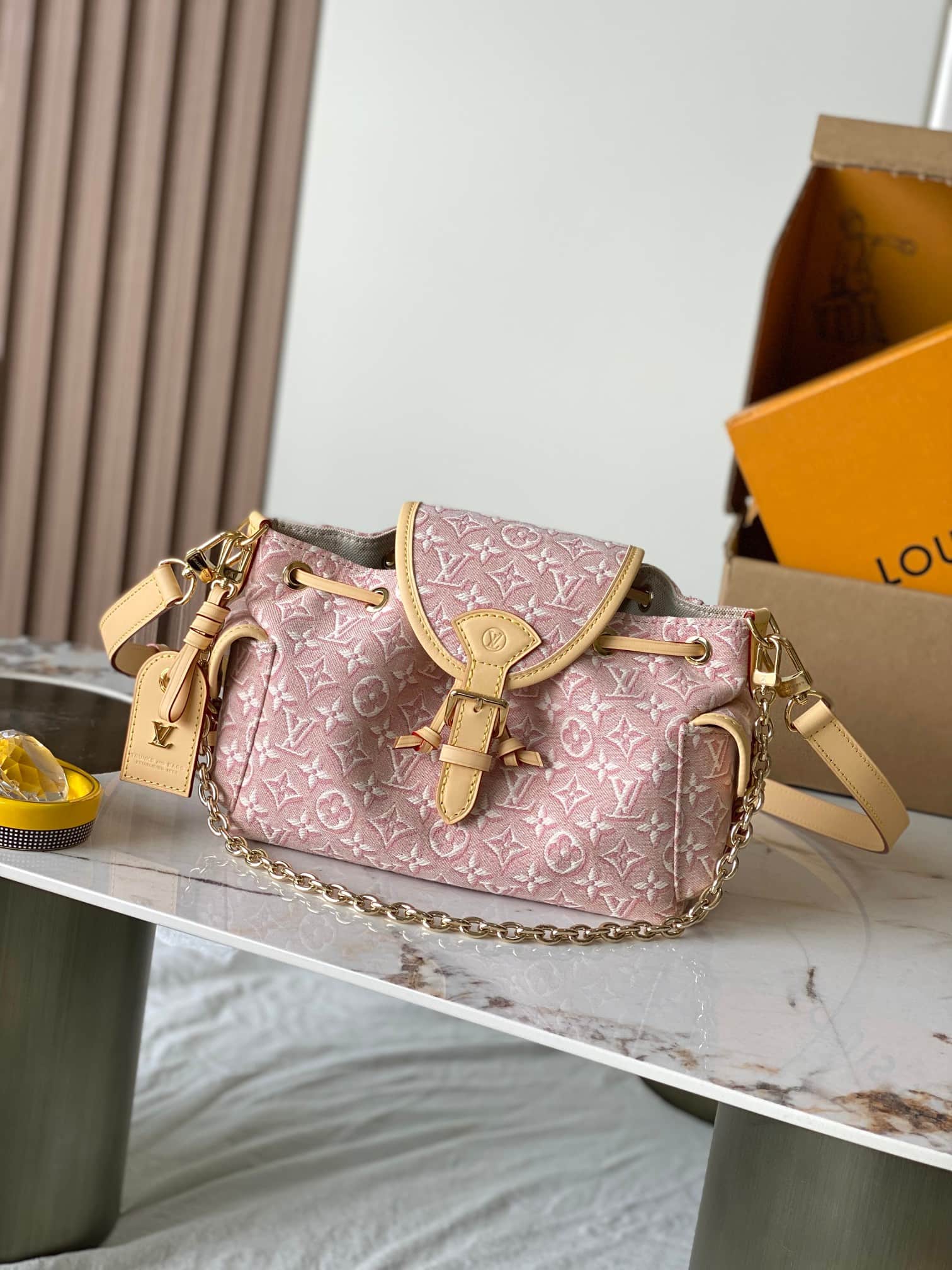 Louis Vuitton Odyssee PM Monogram Emblème Rose Ruban M29974 TOP