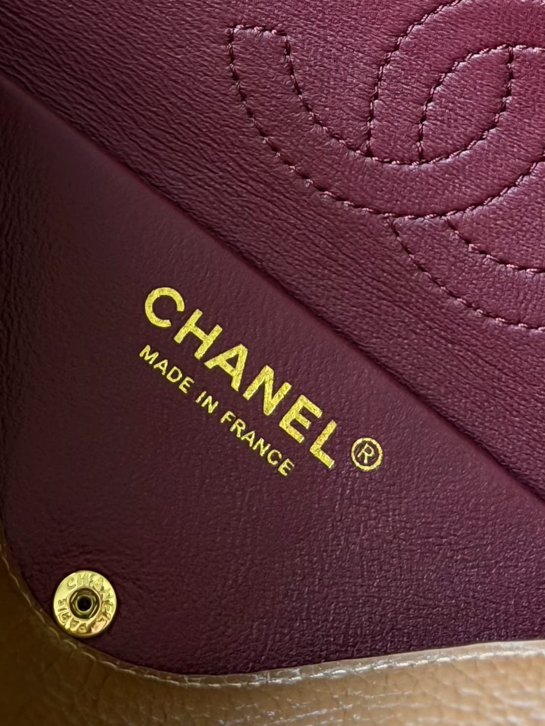 CHANEL Mini flap bag Grained Calfskin&Gold-tone metal Caramel AS6573 A