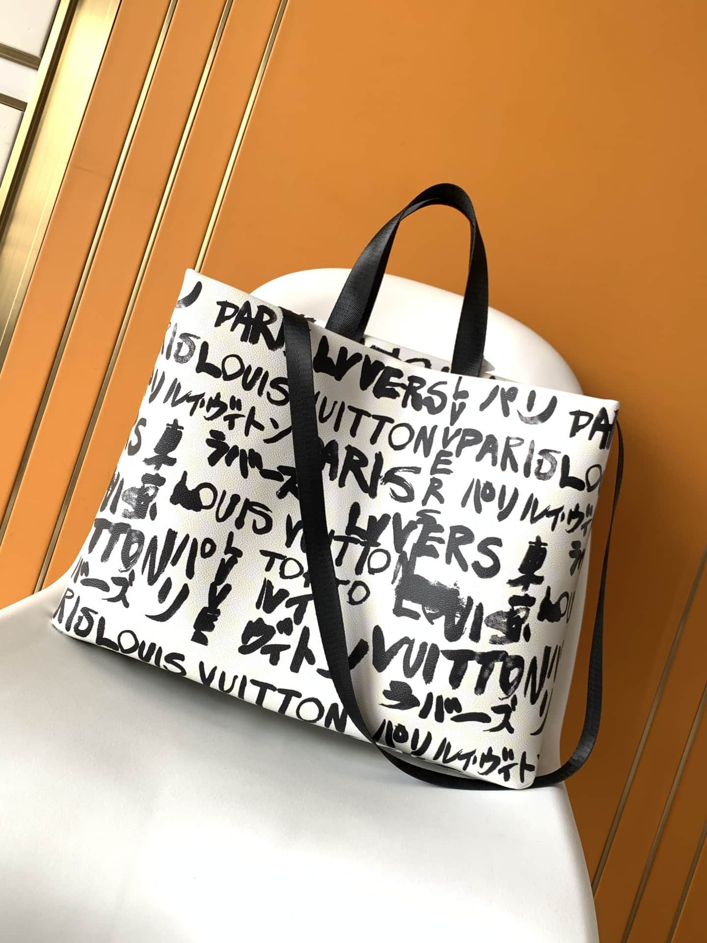 Louis Vuitton Shopper Tote MM cowhide leather N40797 High