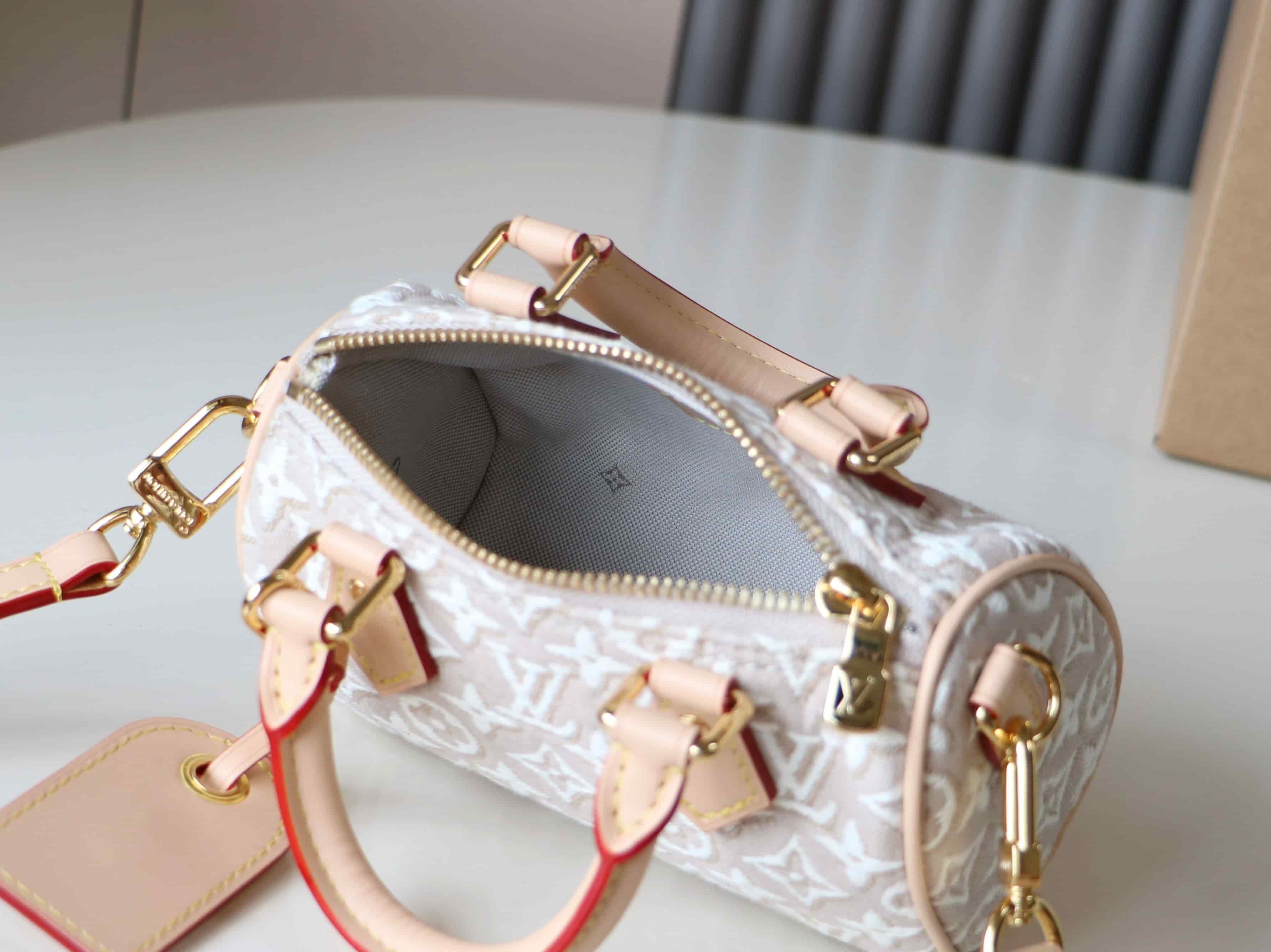 Louis Vuitton Nano Speedy Monogram Emblème Peuplier M28502 High