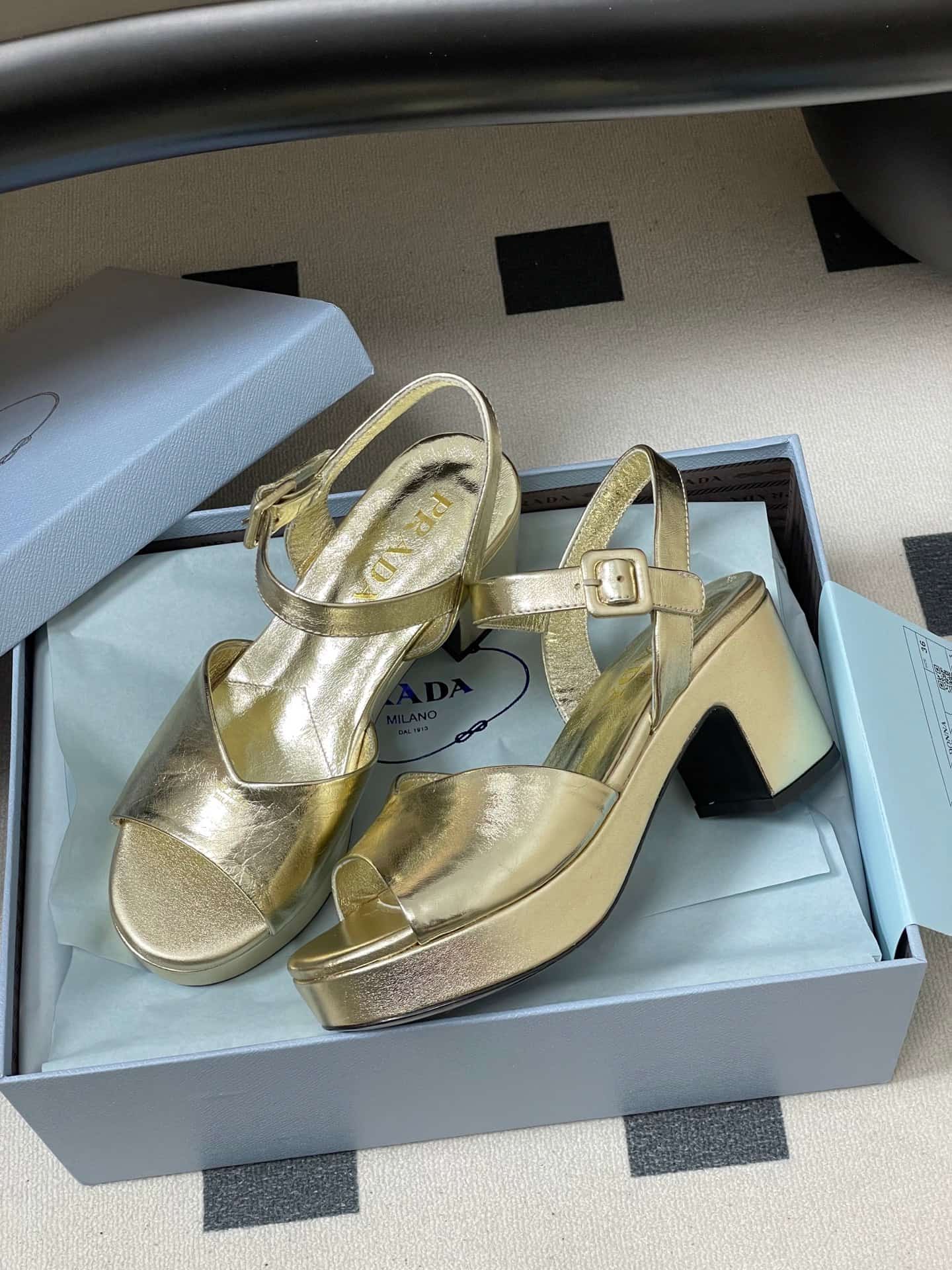 Prada platform sandals women