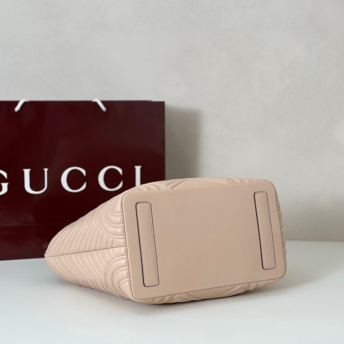 Gucci Betty medium tote bag 847387 pale pink leather High