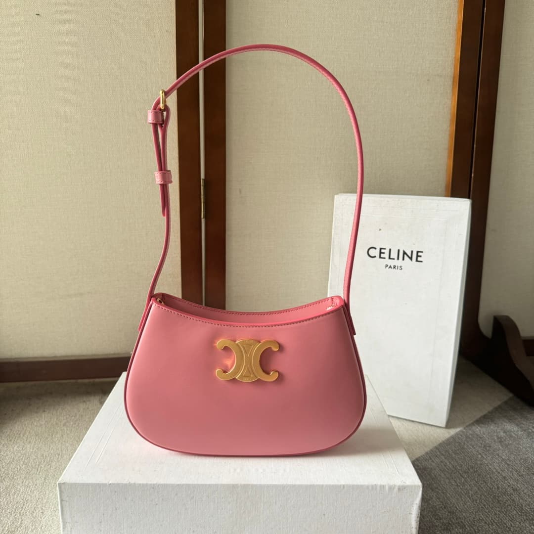 Celine Tilly Bag in Pink Shiny Calfskin High