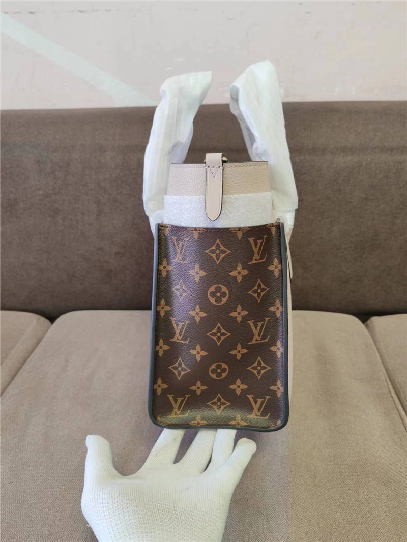 Louis Vuitton ON MY SIDE MM Twist calfskin and Monogram coated canvas M53823 Grey High