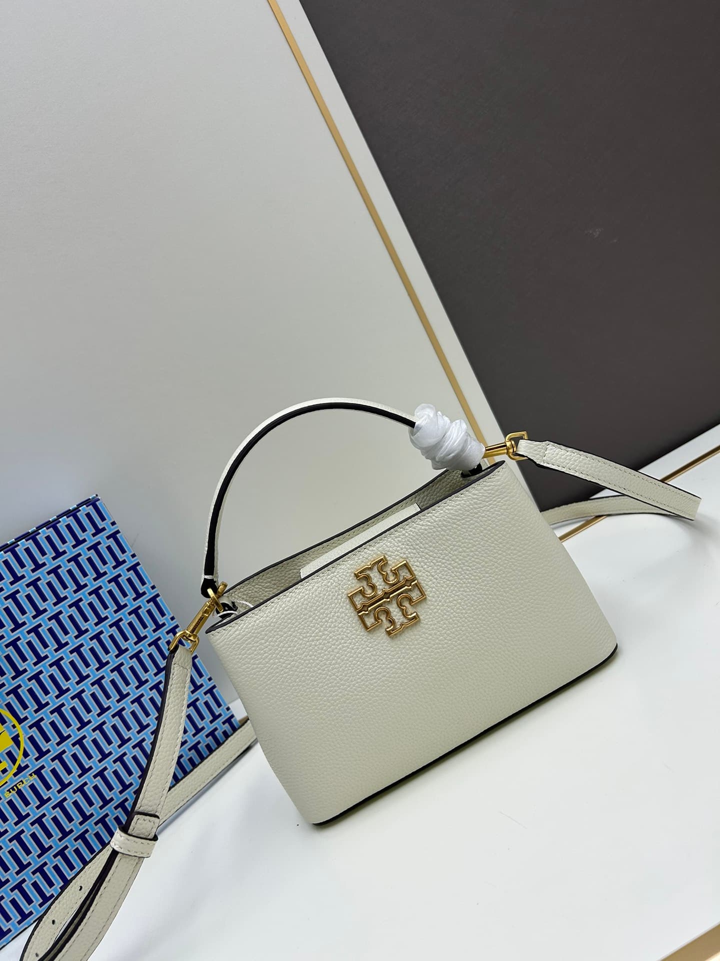 Tory Burch Britten Micro Satchel White High