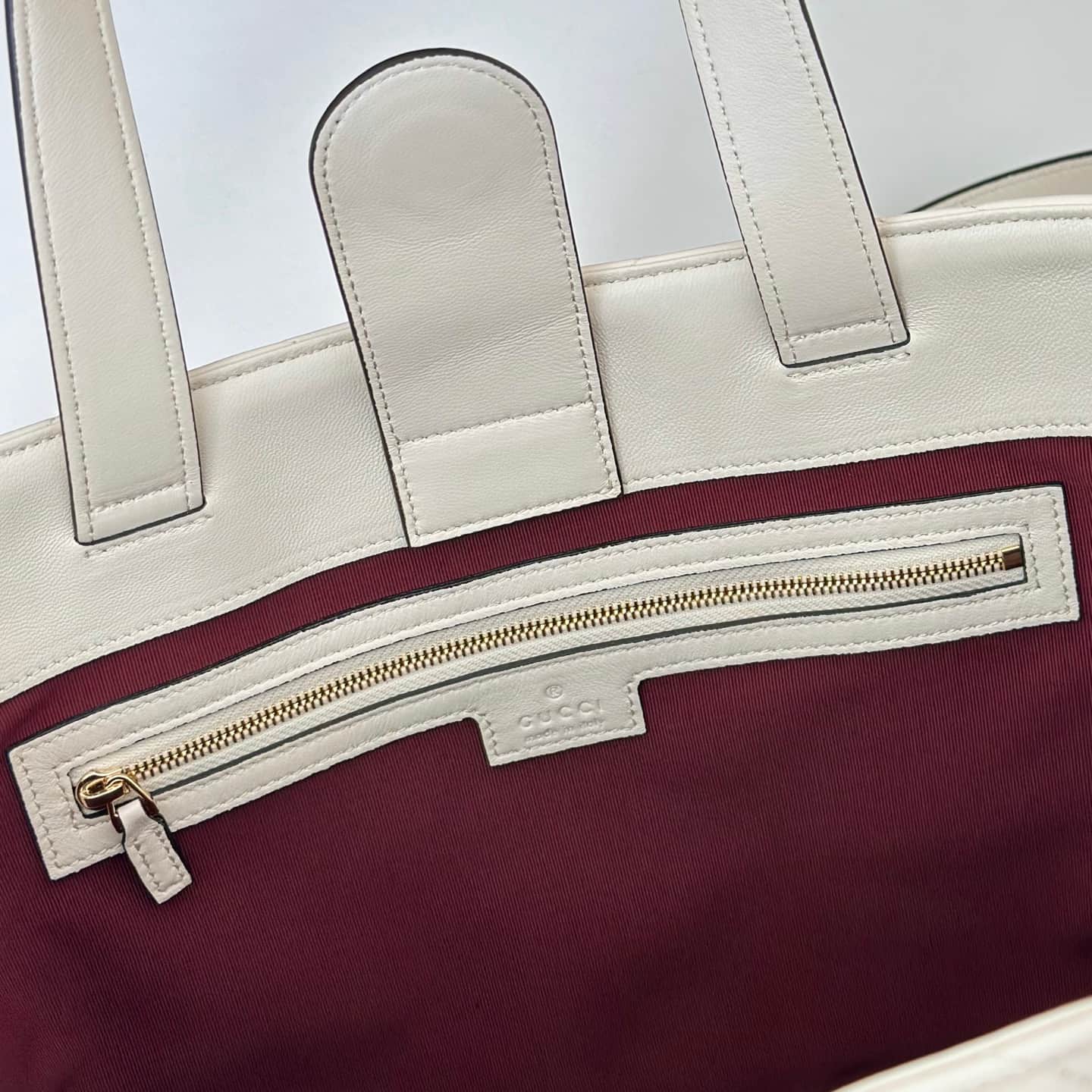 Gucci Betty medium tote bag 847387 white leather High