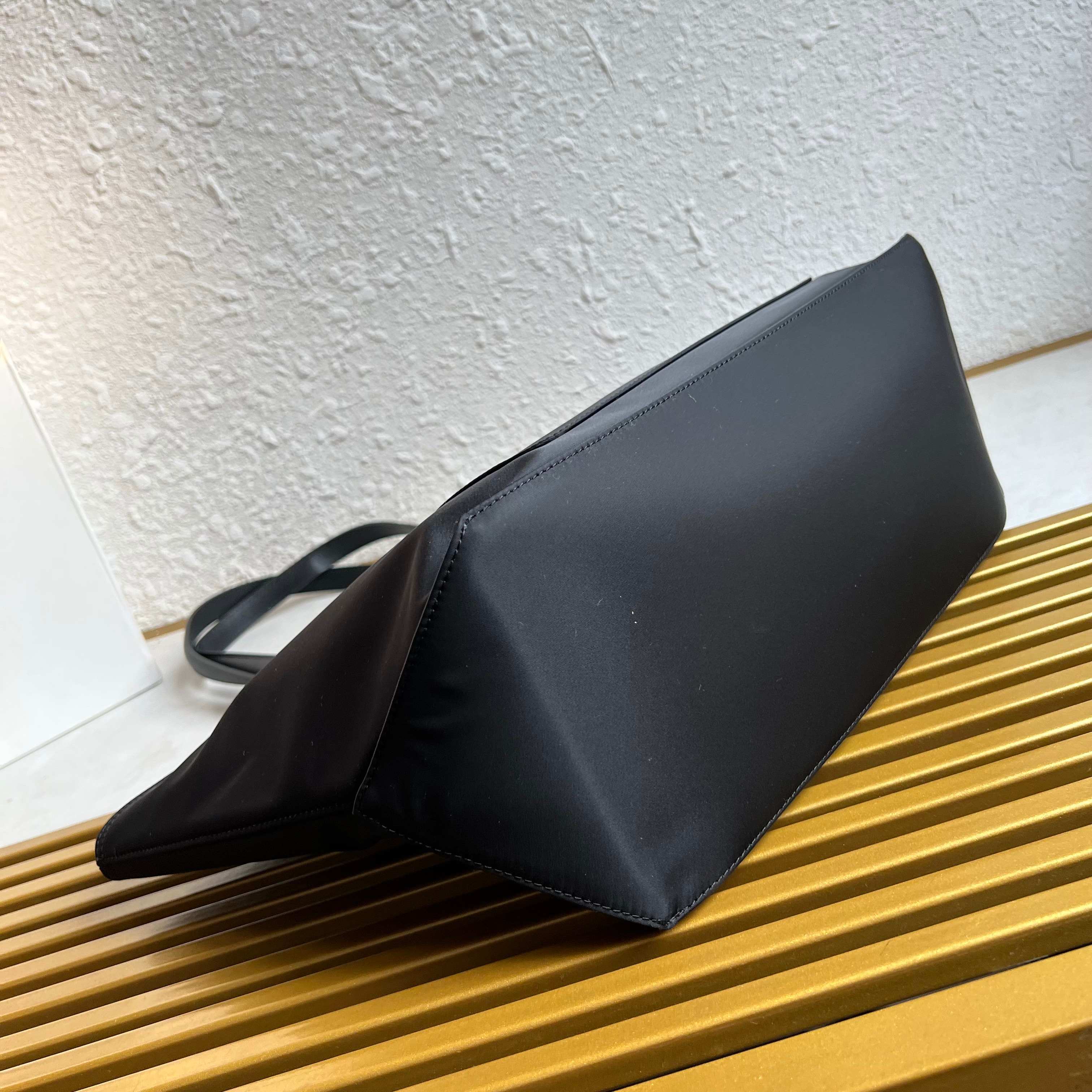 Prada Re-Edition 1978 medium Re-Nylon and Saffiano leather tote bag 1BG555 Black High