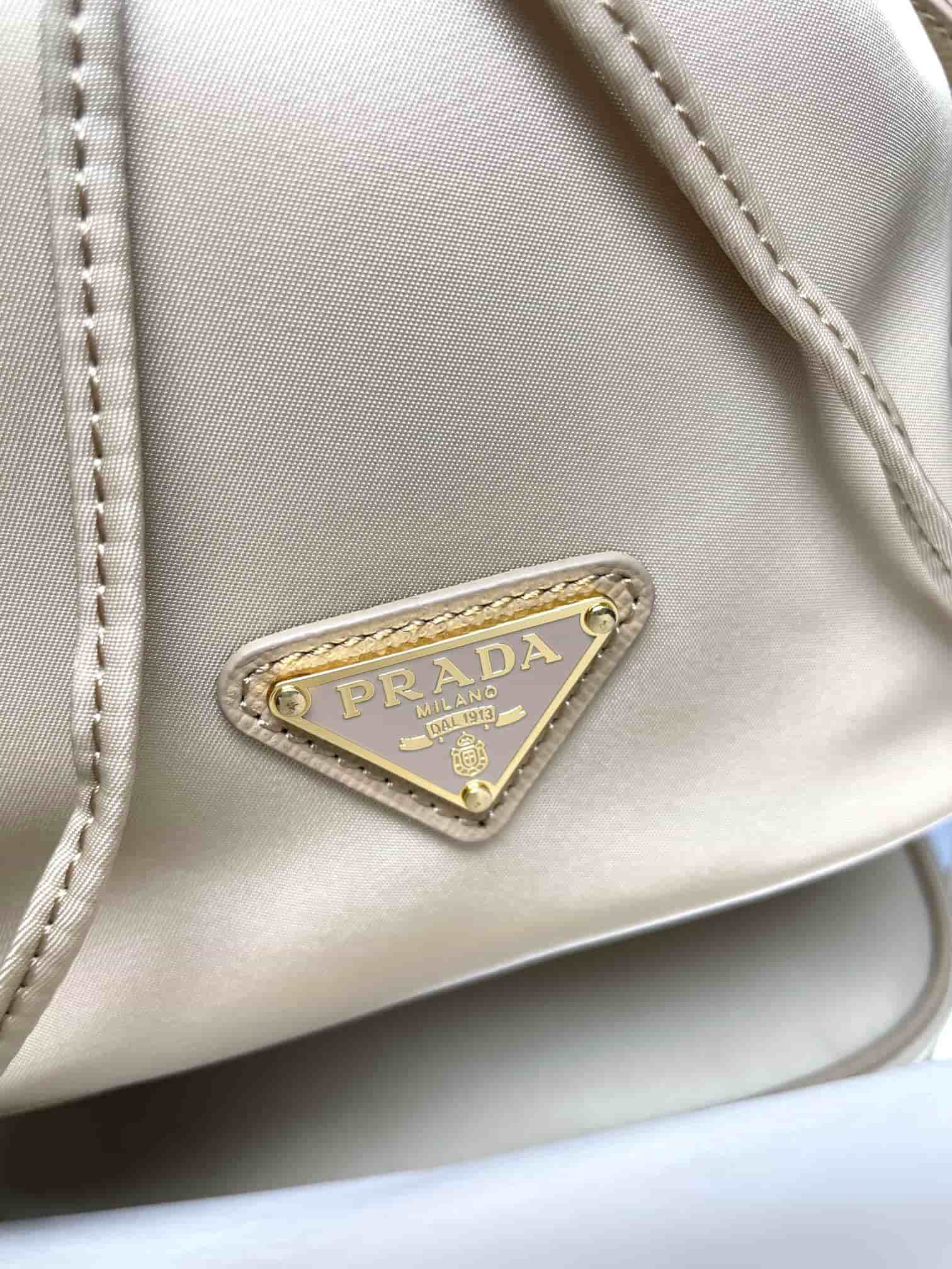 Prada Re-Edition 1978 Re-Nylon mini-bag 1BE067 Desert Beige High