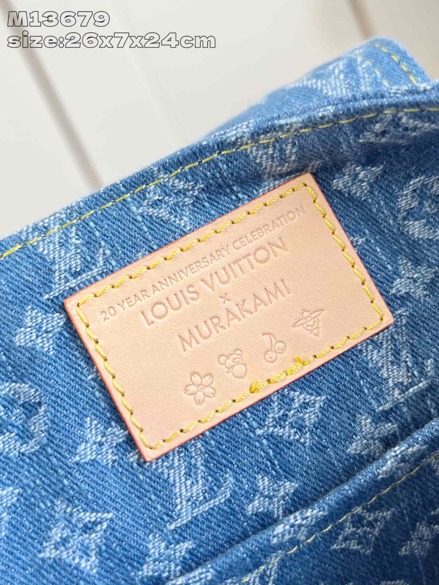 Louis Vuitton x Murakami Venice NM Monogram cherry denim M13679 High