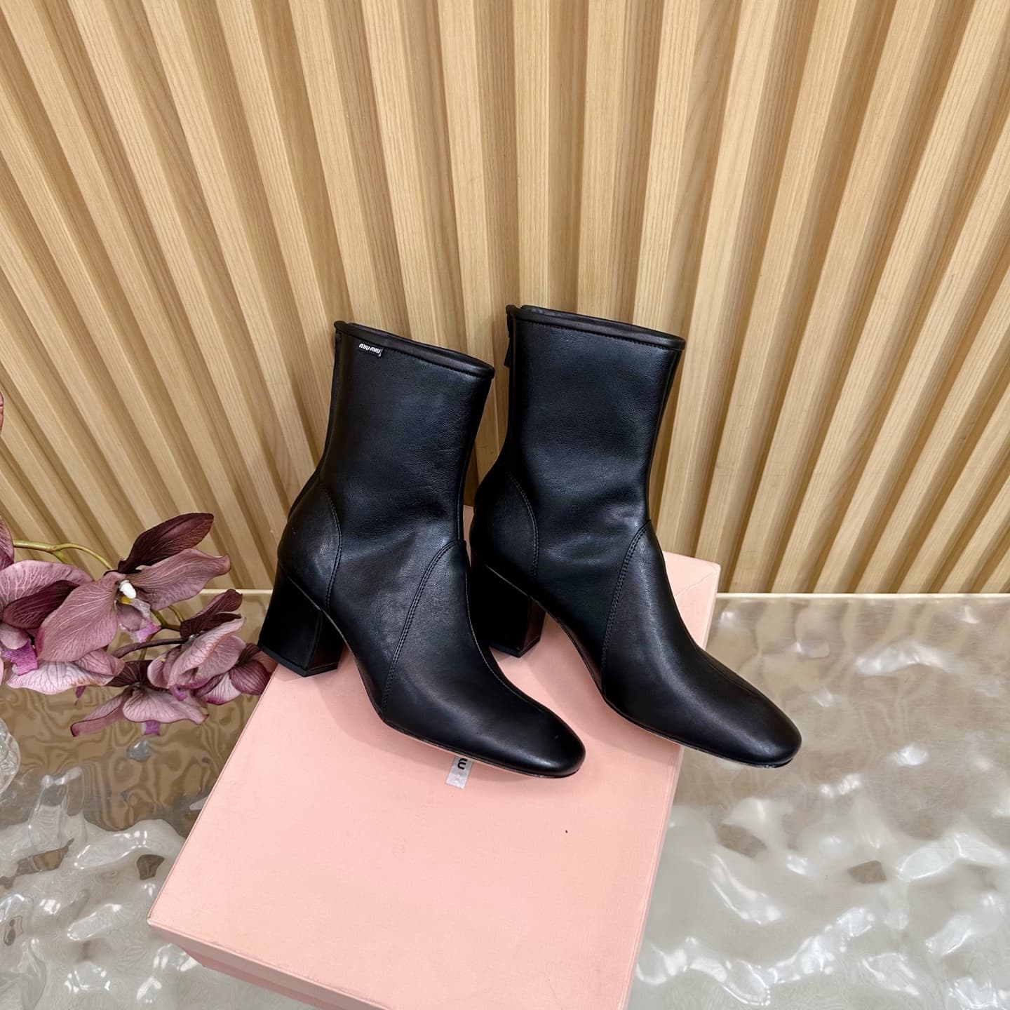 Miu Miu Nappa Leather Booties Women