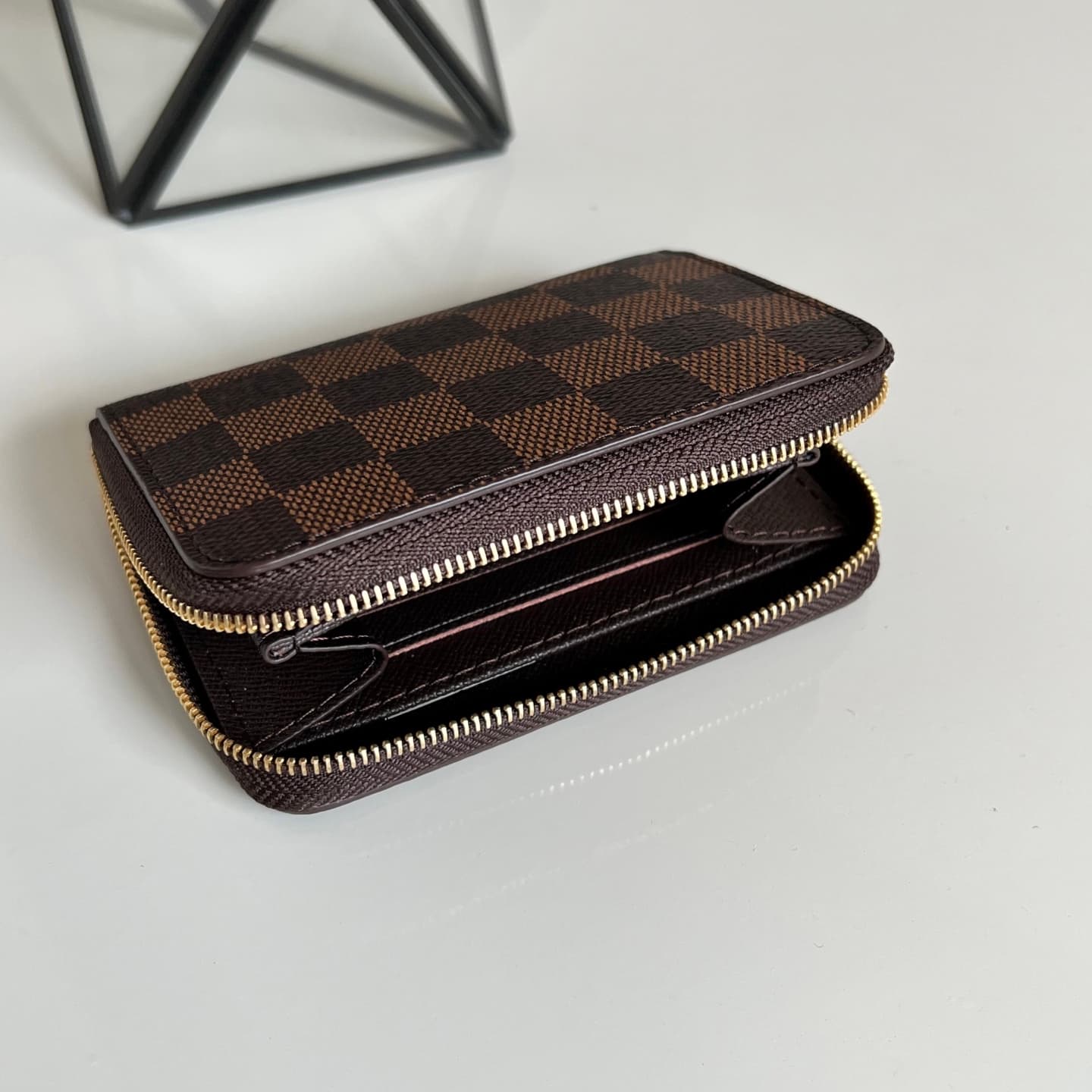 Louis Vuitton Damier Ebene Zippy Coin Purse Damier Ebene coated canvas N63070 High