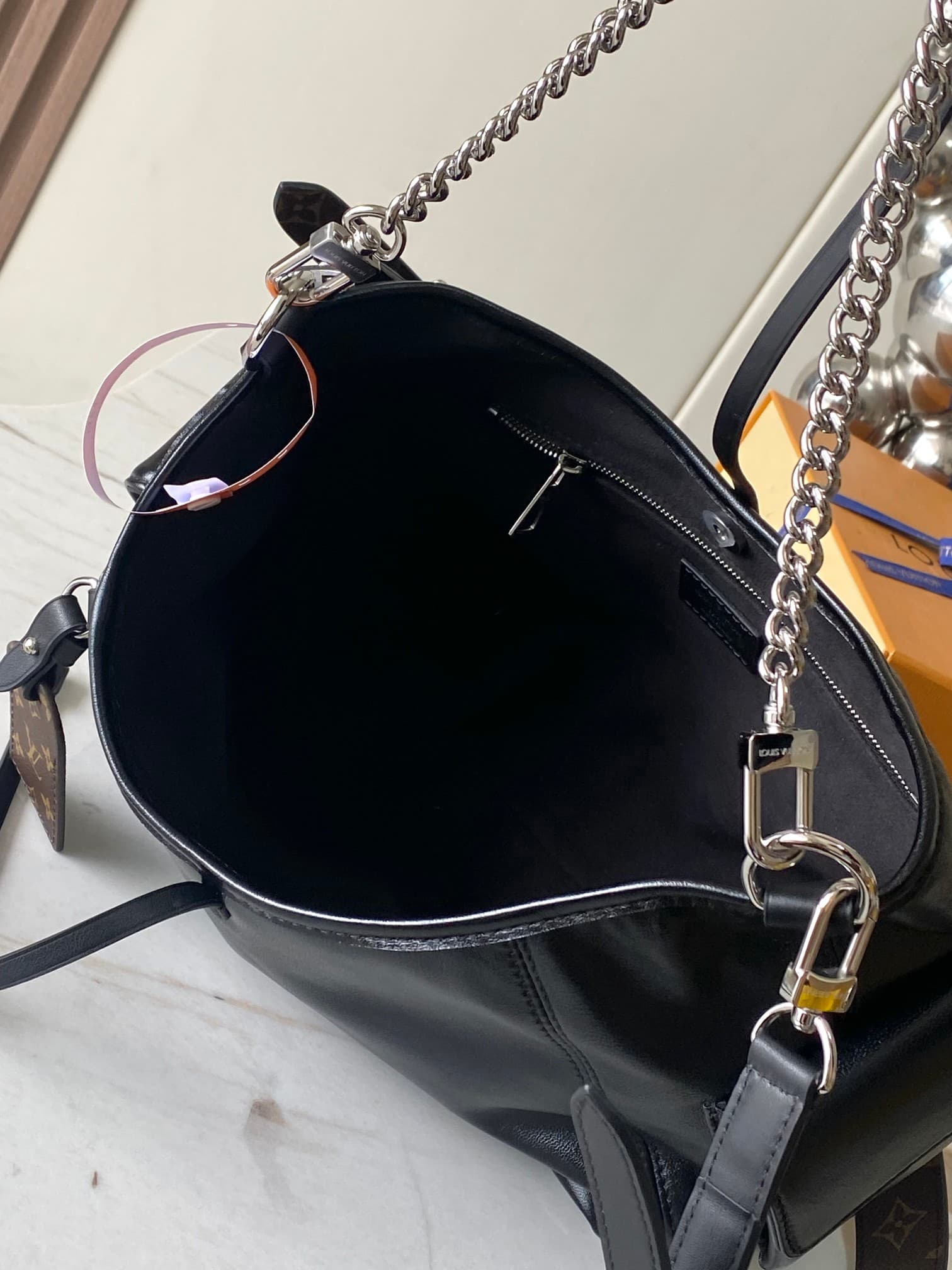 Louis Vuitton CarryAll Cargo Vibe PM Black Lambskin M24861 TOP