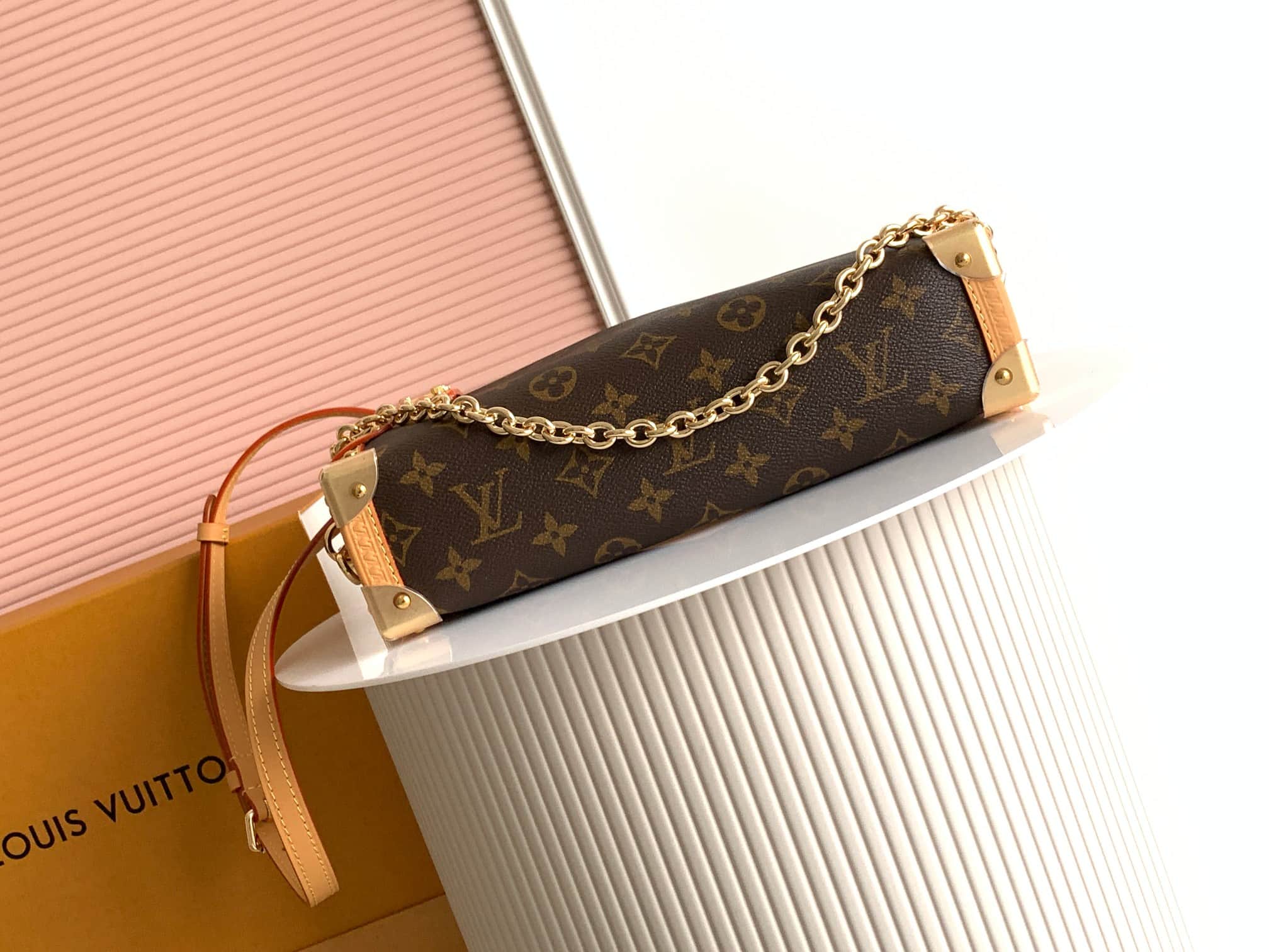 Louis Vuitton Side Trunk MM East West Monogram coated canvas M28385 High