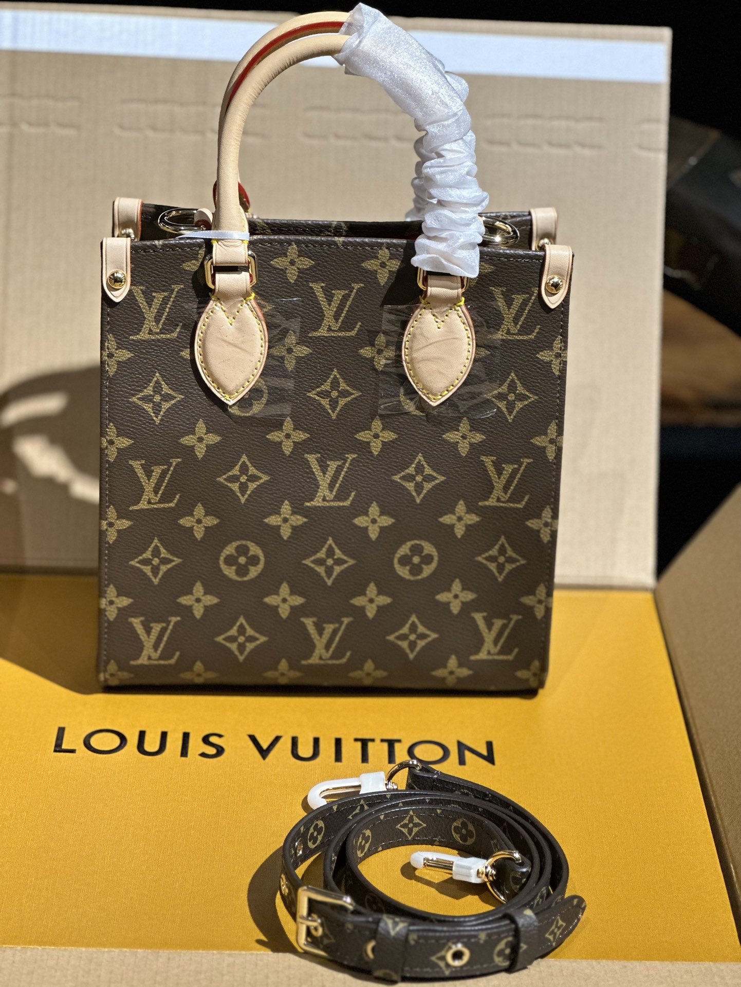 Louis Vuitton Sac Plat BB Bag Monogram coated canvas M46265 High