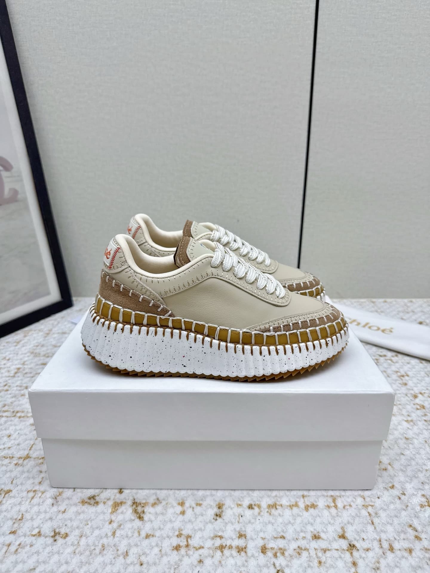 Chloe Nama Wedge Sneaker shoes Women