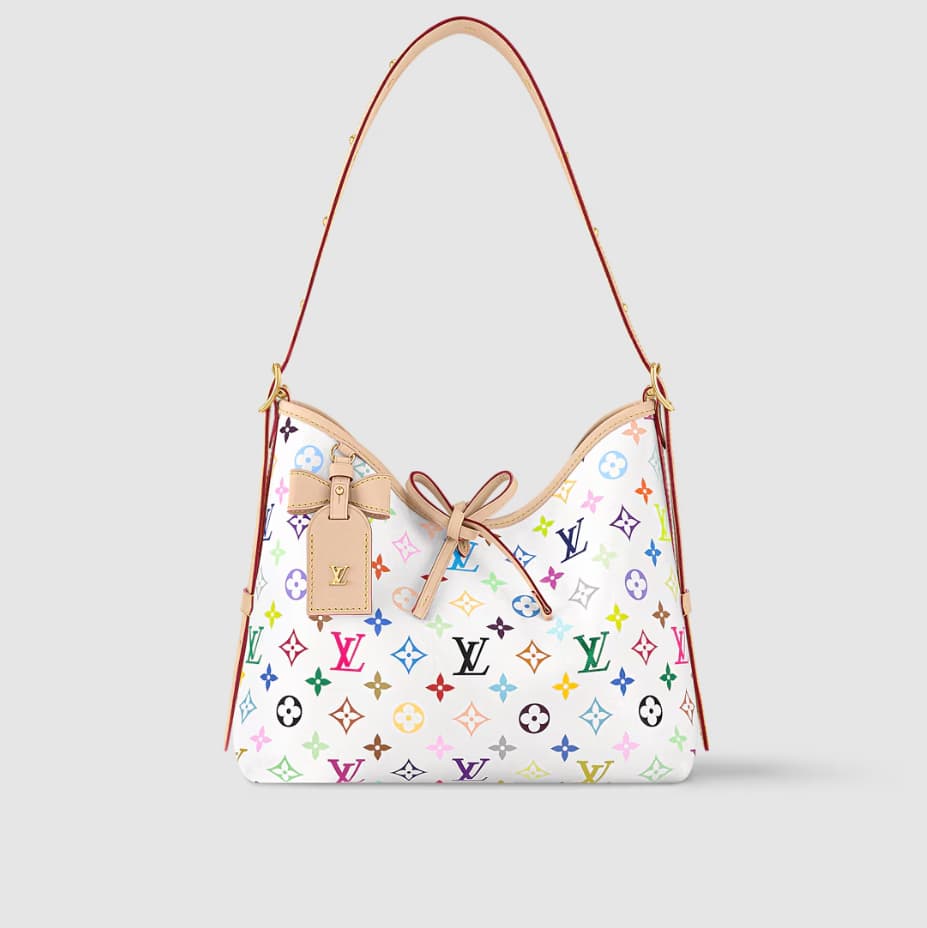 Louis Vuitton x Murakami CARRYALL PM M13661 Monogram coated canvas Top