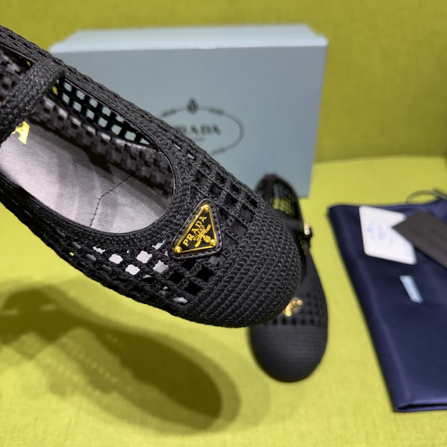 Prada Crochet Ballerinas Shoes Women