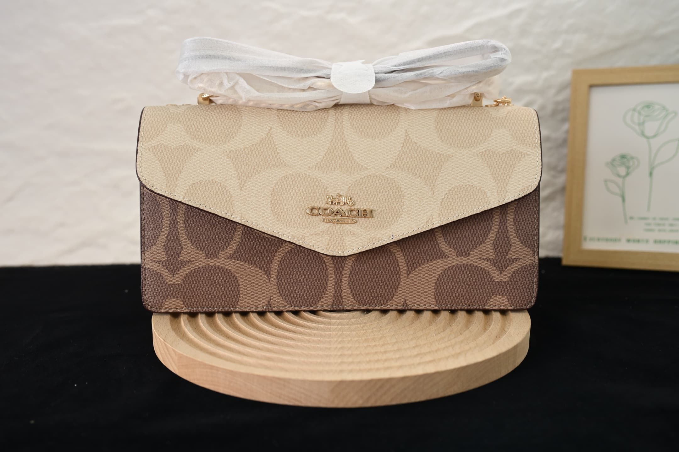 Coach Klare Envelope Crossbody Bag In Blocked Signature Canvas High