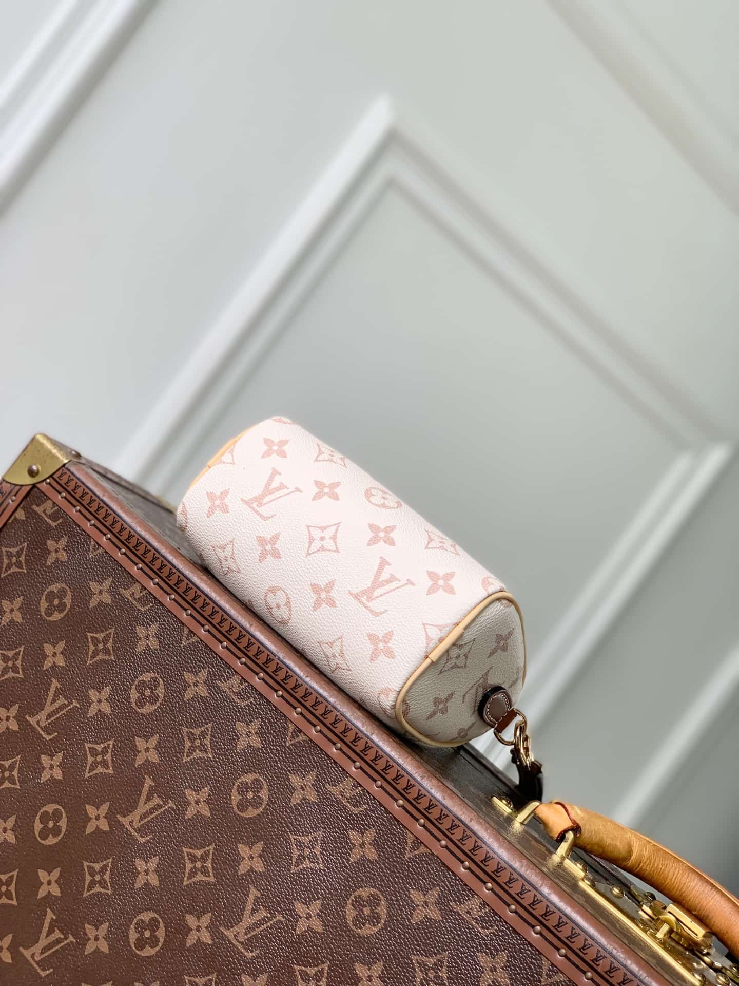 Louis Vuitton Nano Speedy Monogram Dune Coated canvas M29781 High