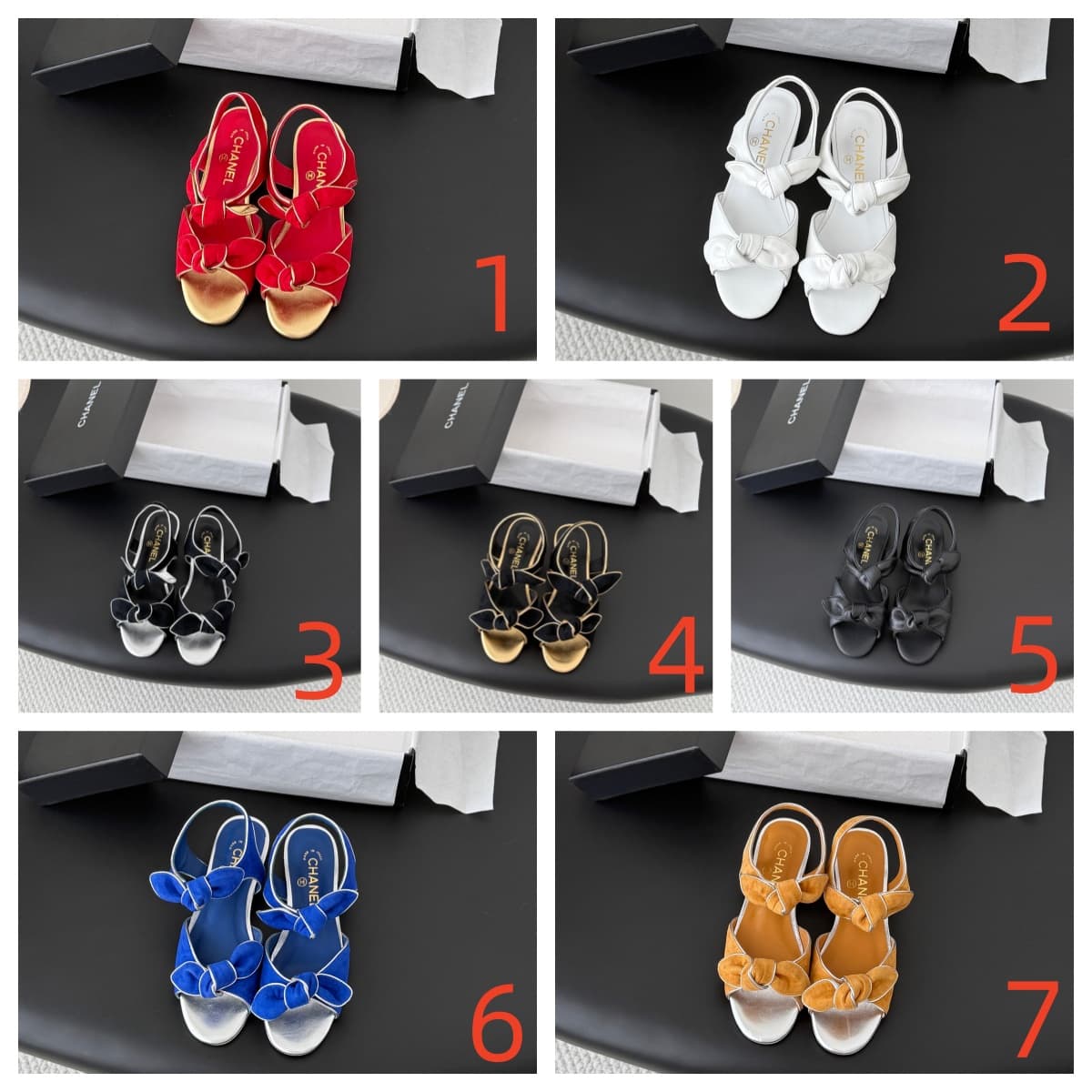 Chanel Bow Sandal Shoes  Women