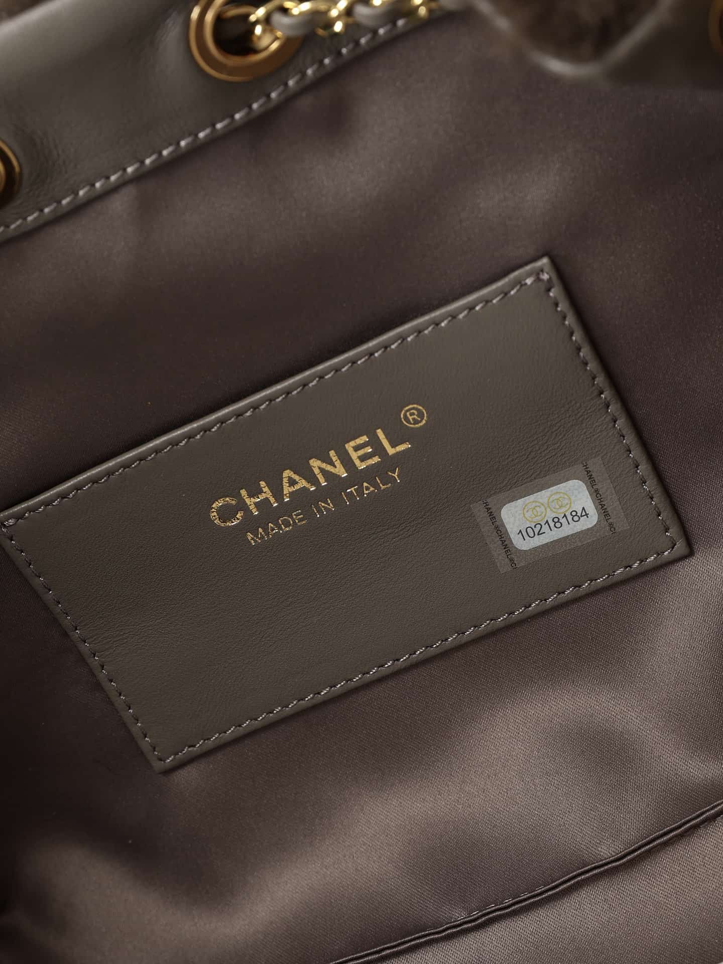Chanel 25 Mini Hobo handbag AS5631 Pony Hair& Gold-Tone Metal Dark Khaki A