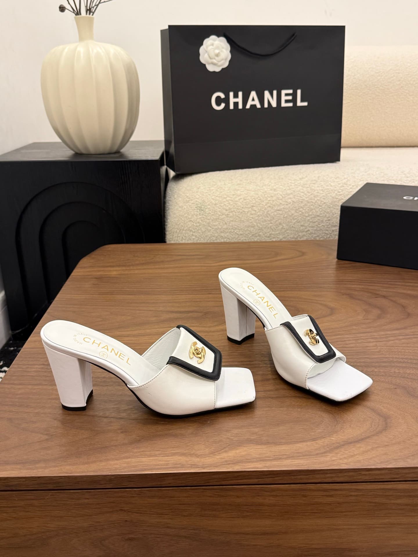 Chanel Square-toe Mules Women
