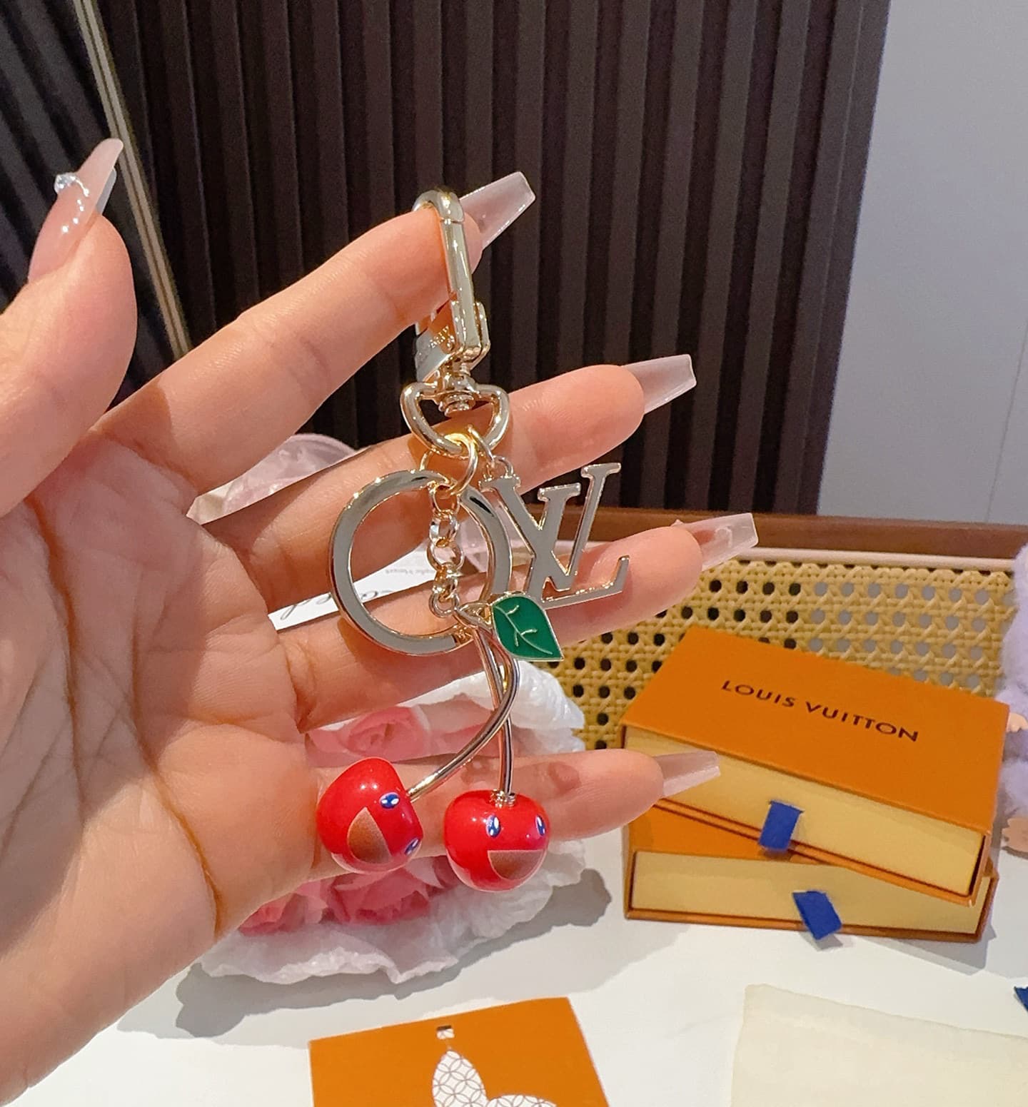LV x Murakami Cerise Bag Charm M02476