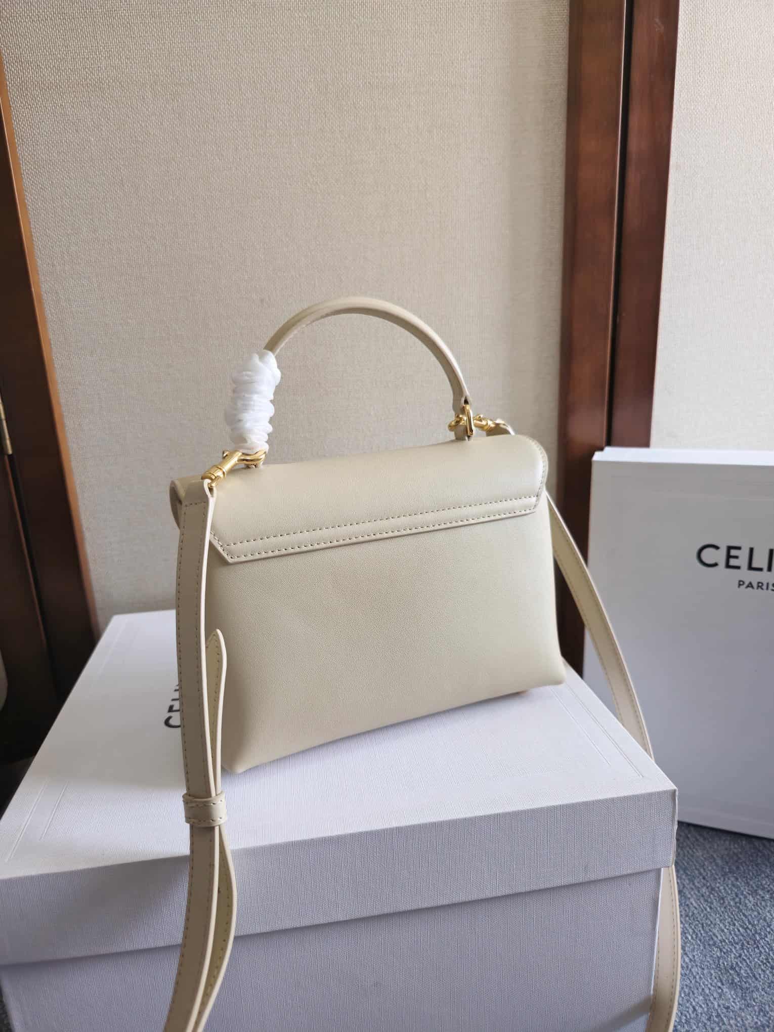 Celine Mini Nino bag in Beige Supple Calfskin High