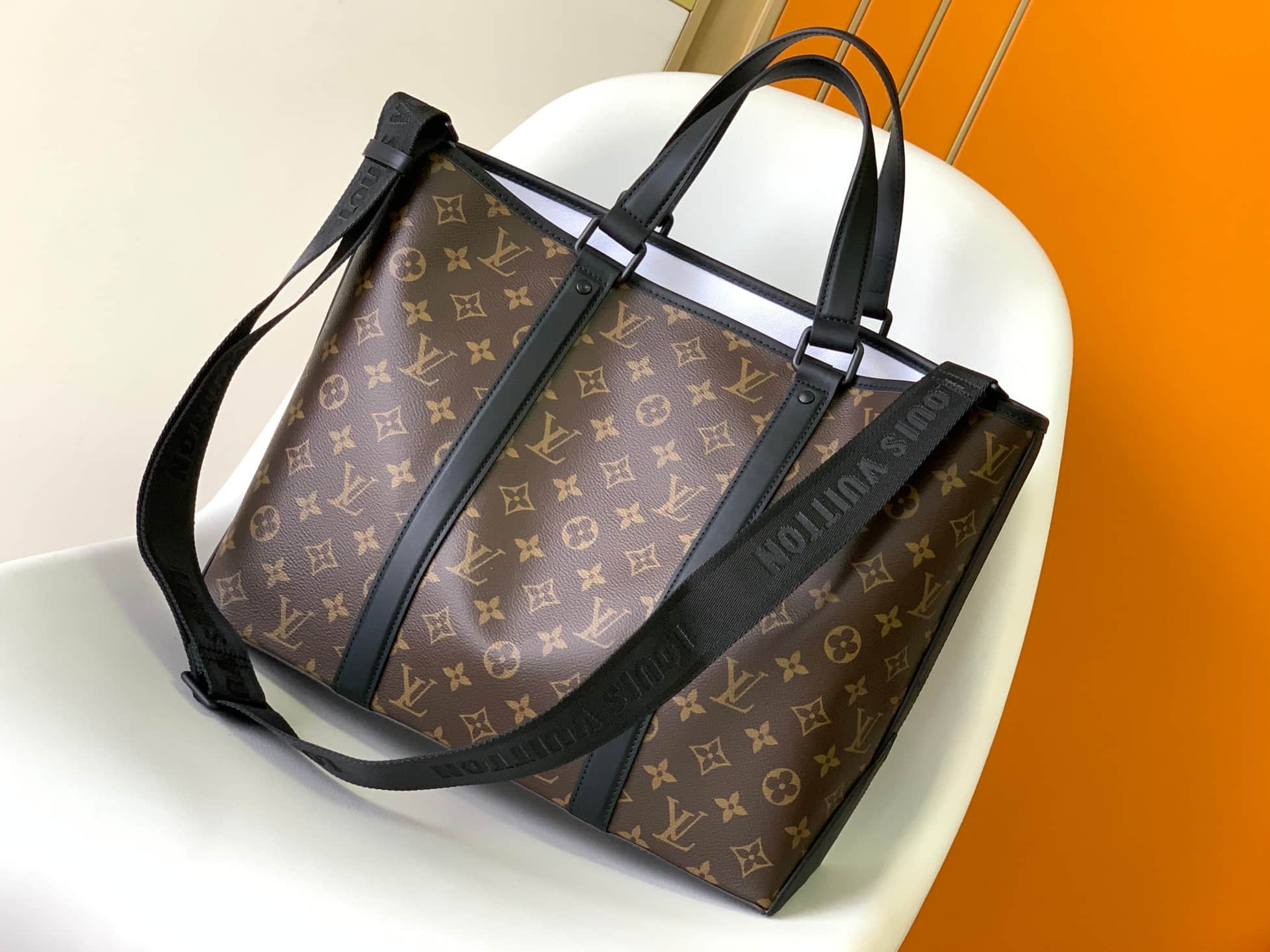 Louis Vuitton Monogram Macassar Weekend Tote M45734 High