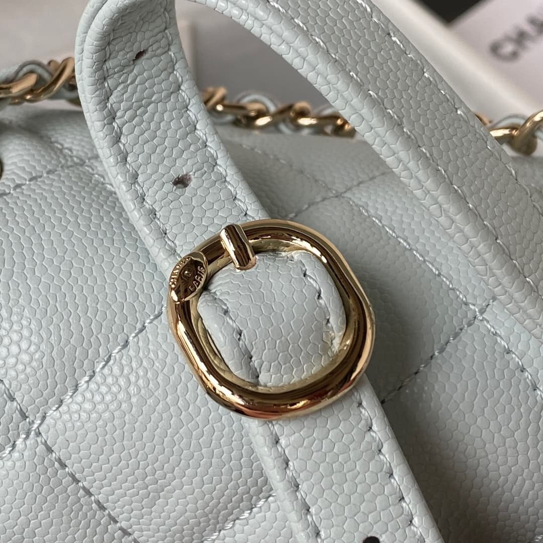 Chanel Urban Spirit Backpack Grained Calfskin & Gold-Metal AS4059 Pale Green A