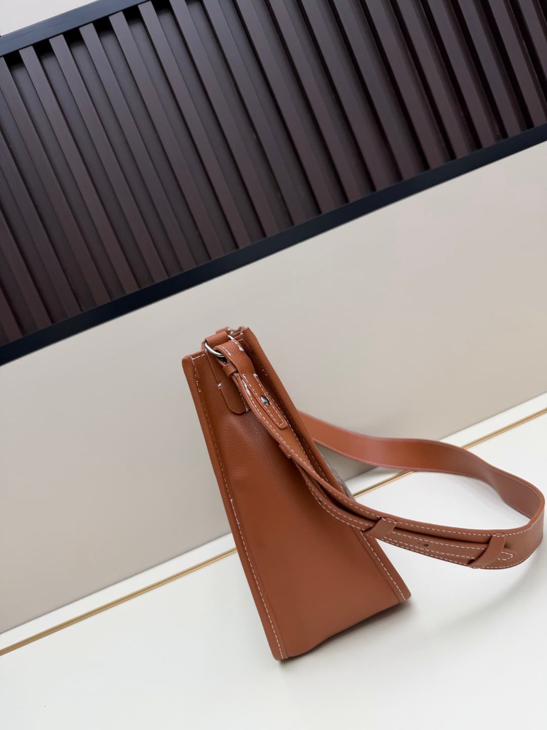 Goyard Musette PM bag in brown Goyardine canvas Mid