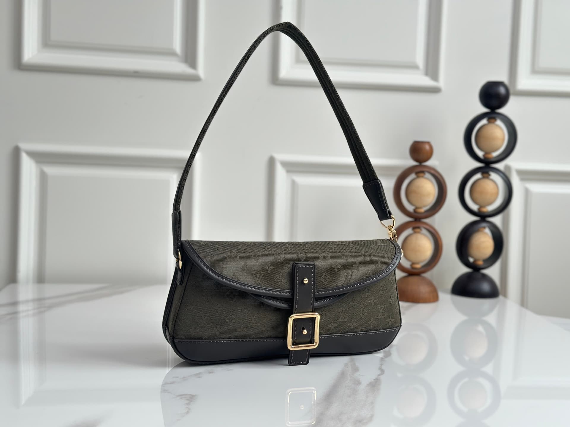 Louis Vuitton Mini Lin Marjorie shoulder bag Olive Green Monogram M92693 High