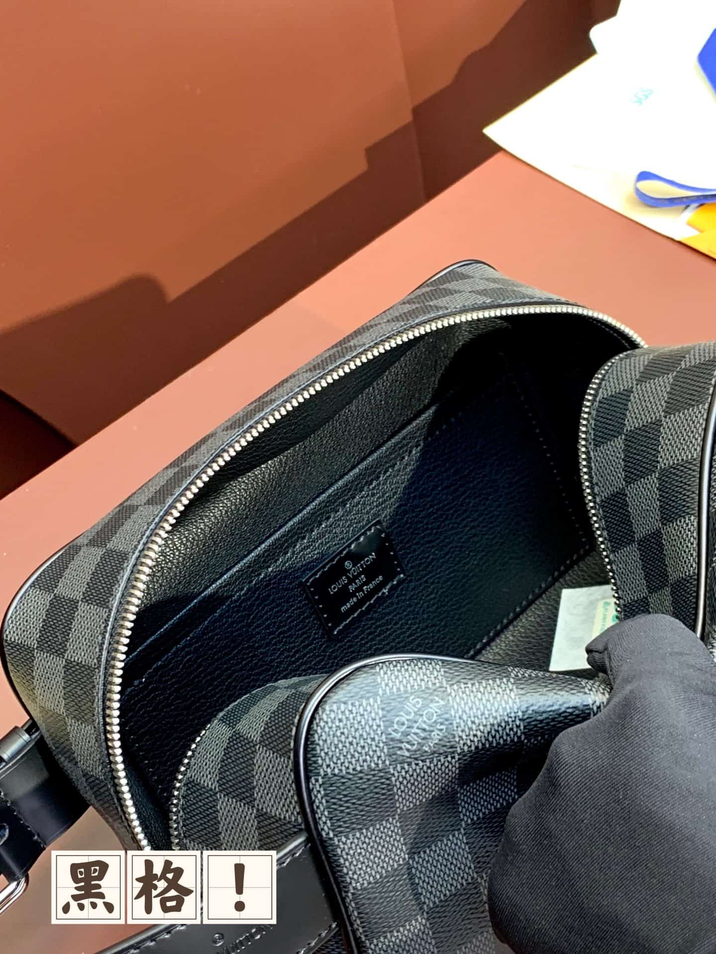 Louis Vuitton Locker Dopp Kit Monogram Eclipse coated canvas M83112 High