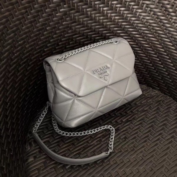 Prada Spectrum Small Bag In Grey Nappa Leather High