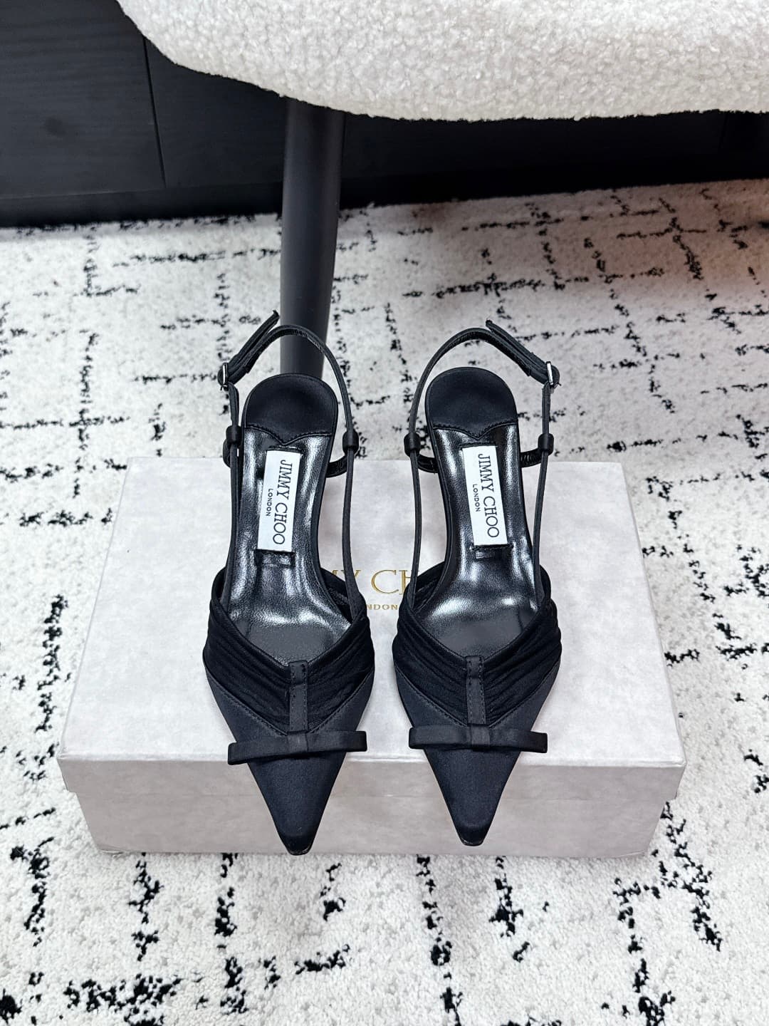 Jimmy Choo Afia Mesh Slingback Pumps