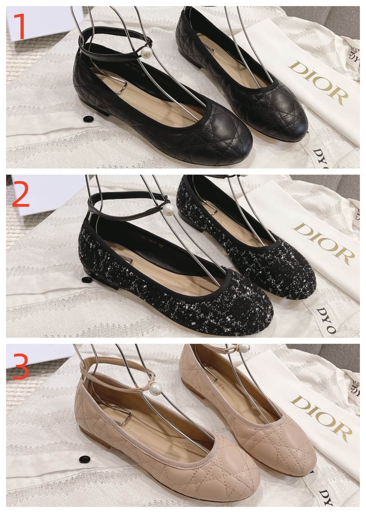 Dior Ballet Flat Shoes Women