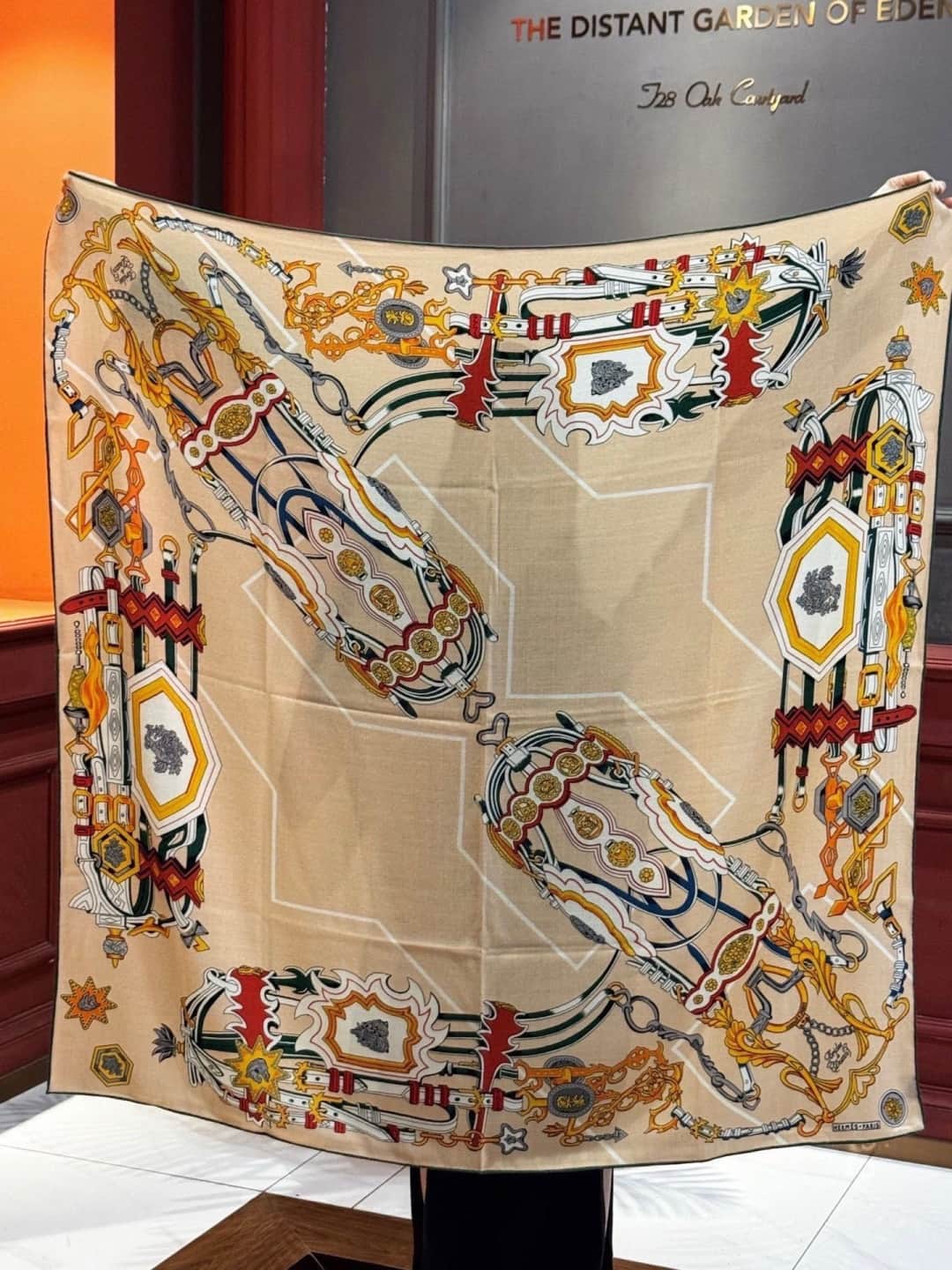 Hermes Brides et Destin silk scarf