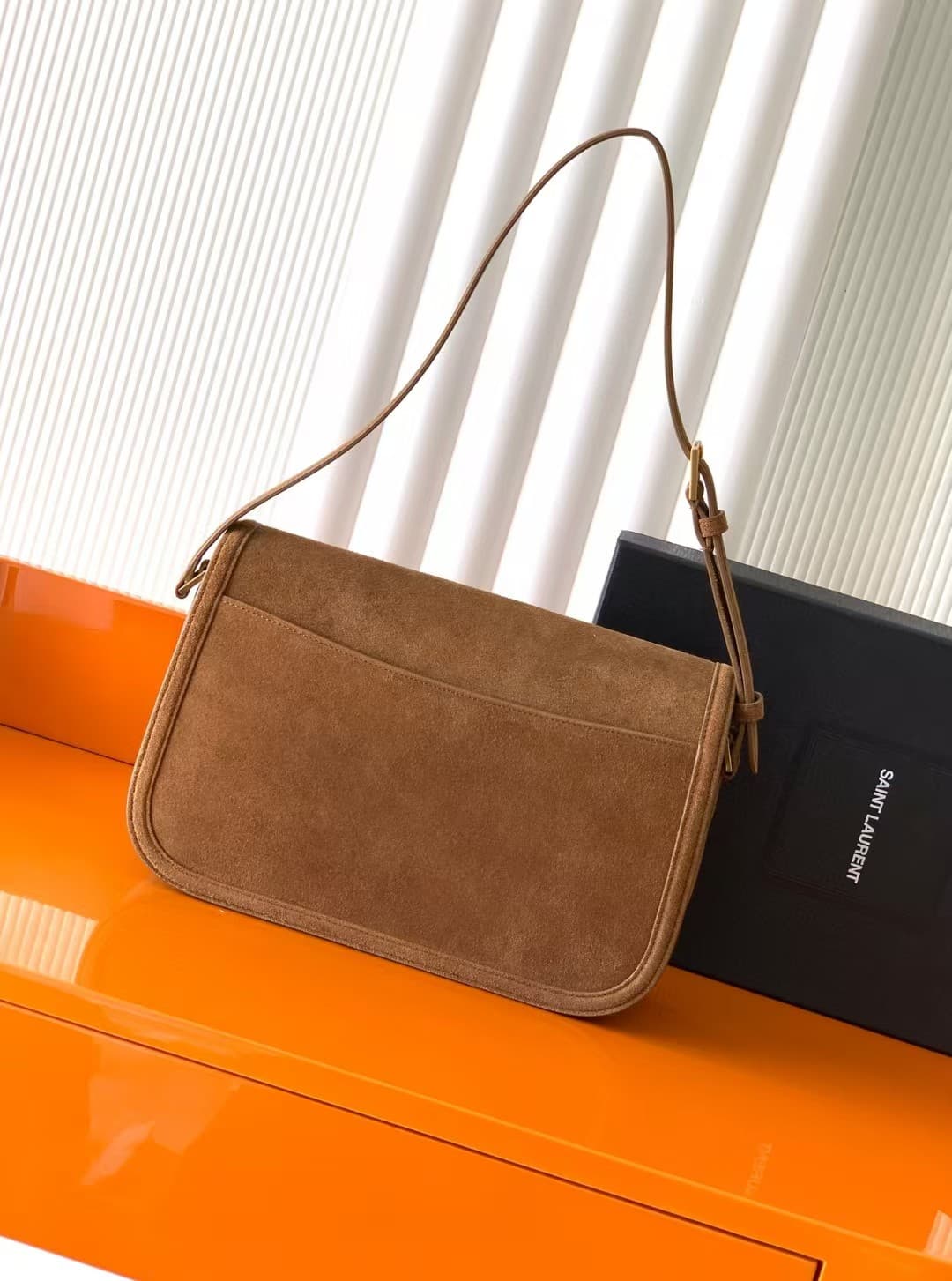 SAINT LAURENT SOLFERINO LARGE IN SUEDE High