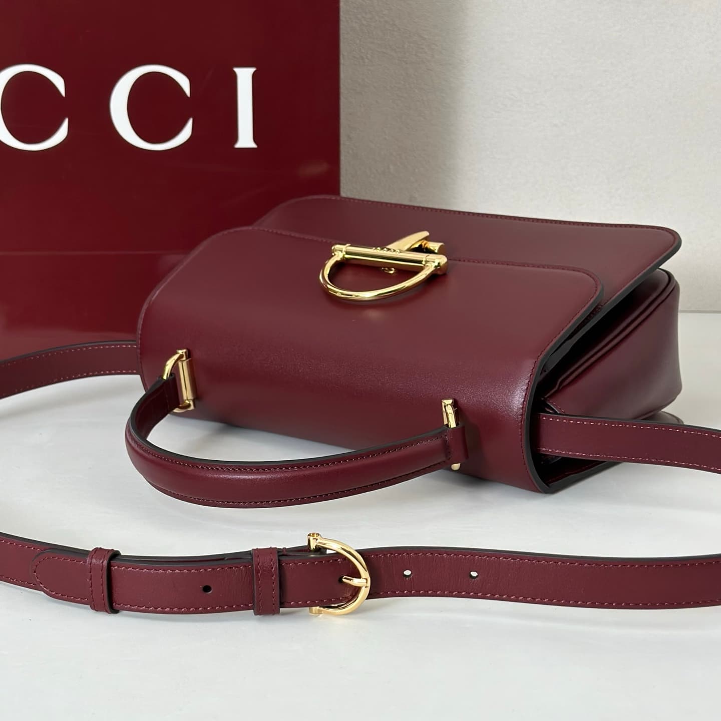 Gucci Siena medium top handle bag 855535 Claret High