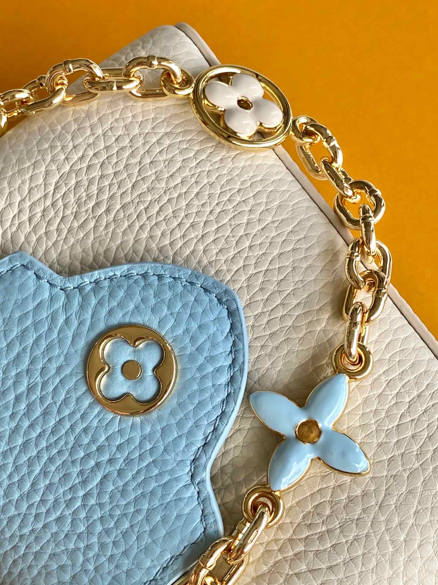 Louis Vuitton Capucines Mini Quartz/Washed Blue/Snow Taurillon leather M2A443 TOP