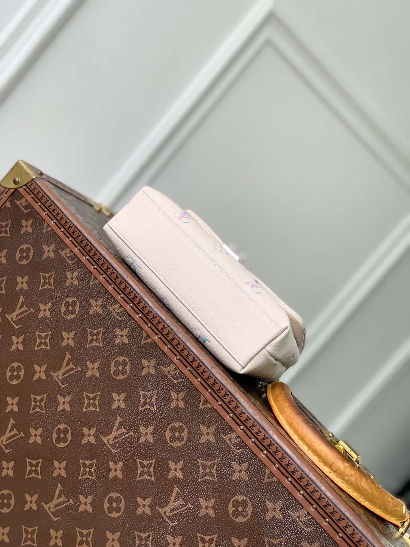 Louis Vuitton Nano Madeleine Monogram Empreinte Link Quartz Cowhide leather M2A374 High