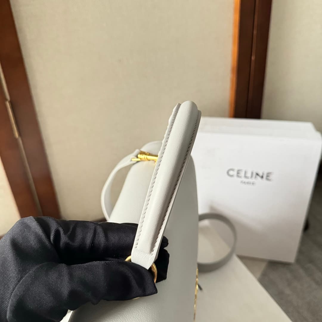 Celine Small Nino bag in Light Grey Supple Calfskin High