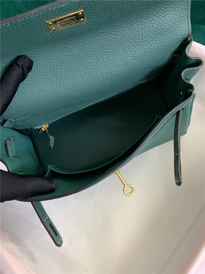 Hermes Kelly 25/28 Retourne Bag Calfskin In Bleu High