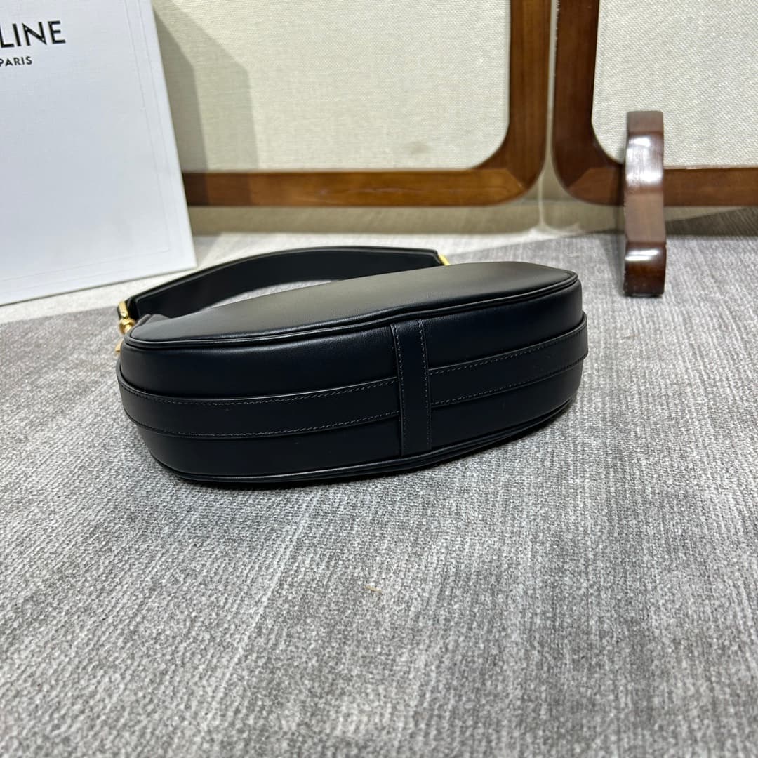 Celine Medium Strap Ava Bag in Smooth Calfskin Black High
