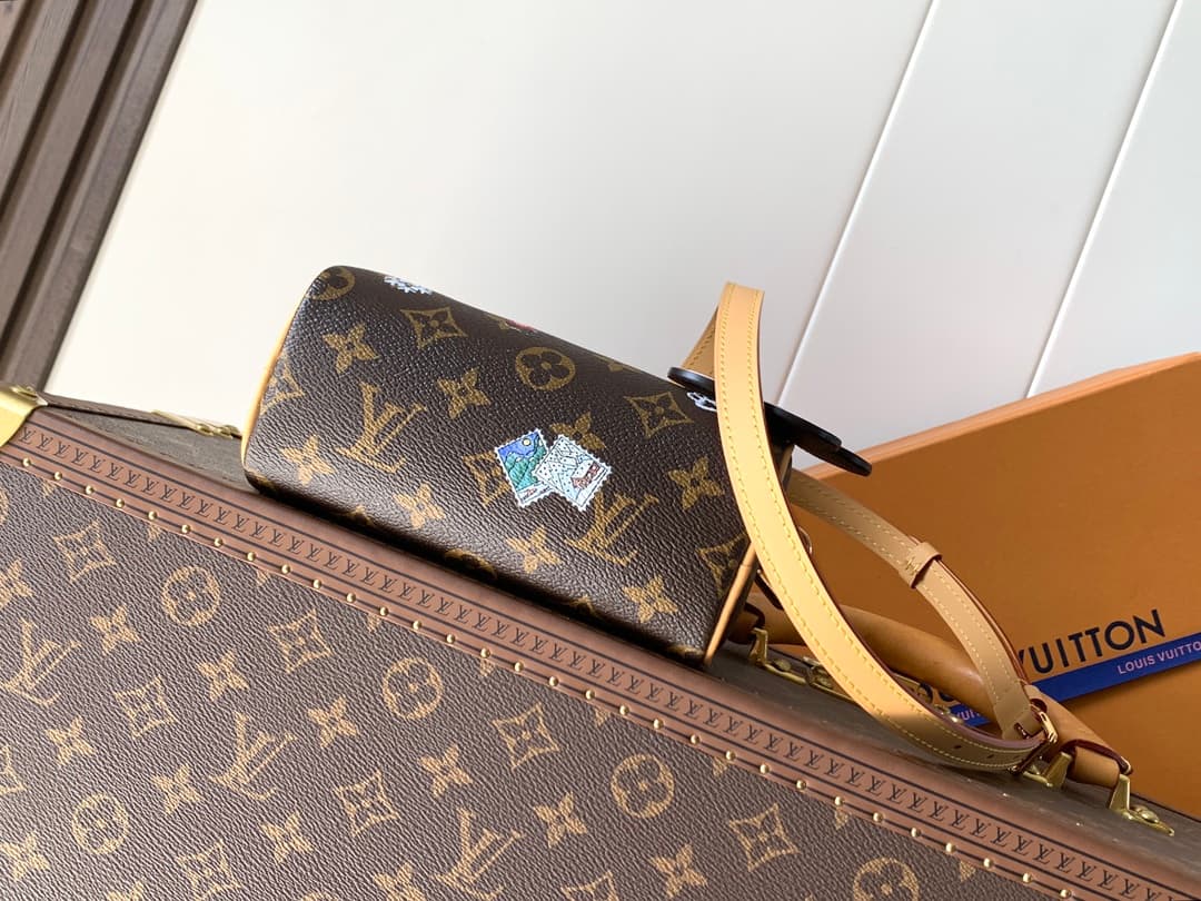Louis Vuitton Nano Speedy Monogram Snowy Pearl Coated canvas M15330 High