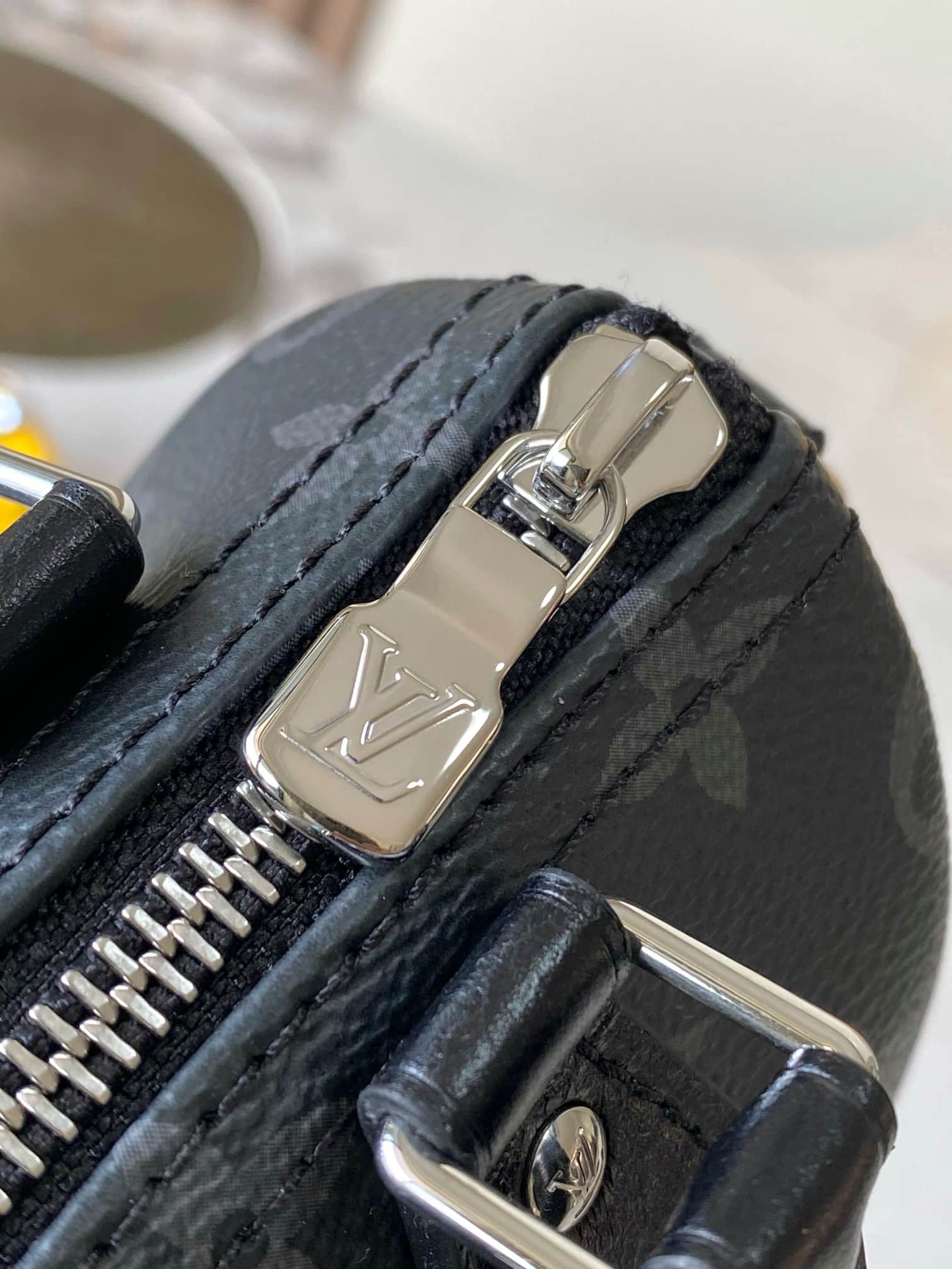 Louis Vuitton Nano Speedy Monogram Eclipse M26573 Black TOP