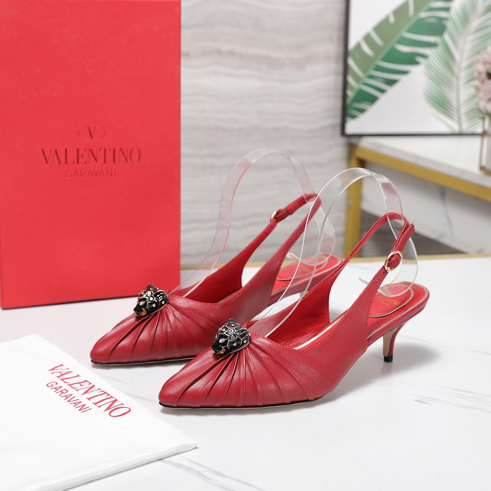 Valentino Garavani Panthea Goatskin Pumps Women