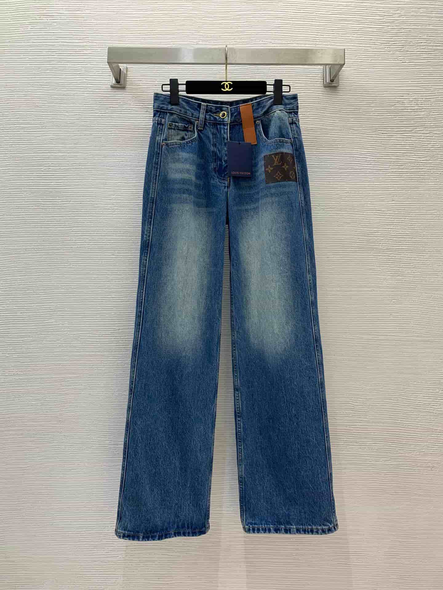 Louis Vuitton high-waist jeans women