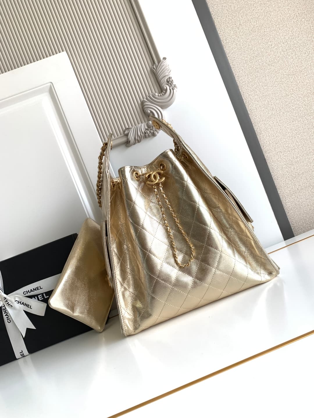 Chanel 25 Medium Hobo Medium handbag AS5311 Grained Calfskin & Gold-tone Metal Gold A
