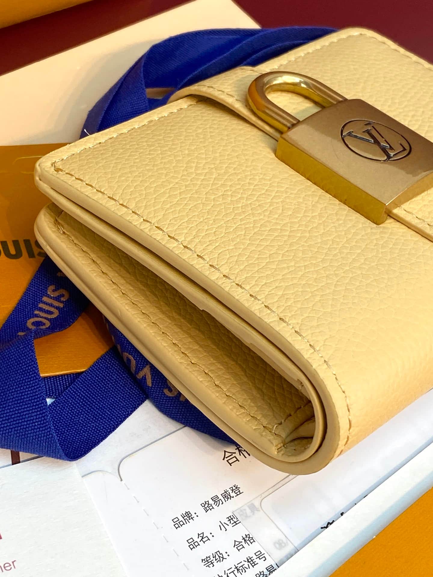Louis Vuitton Low Key Compact Wallet Light Yellow Smooth calfskin M12408 High